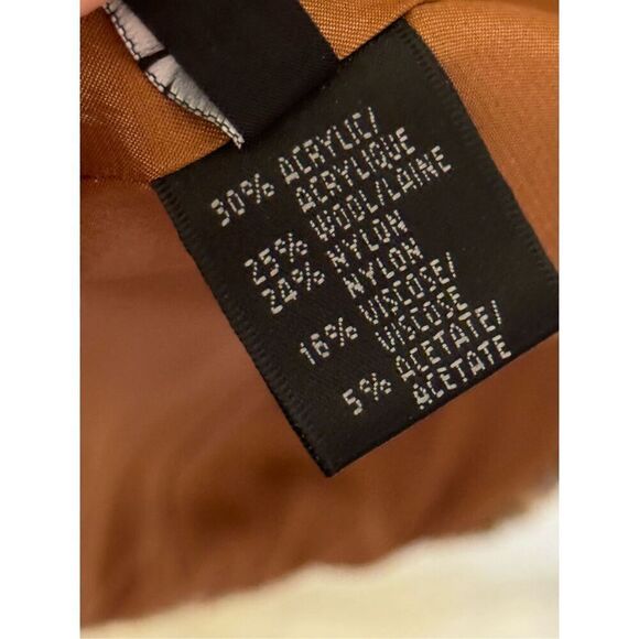 Lafayette 148 Earth Tone Plaid Tweed Blazer 16 - Picture 7 of 8